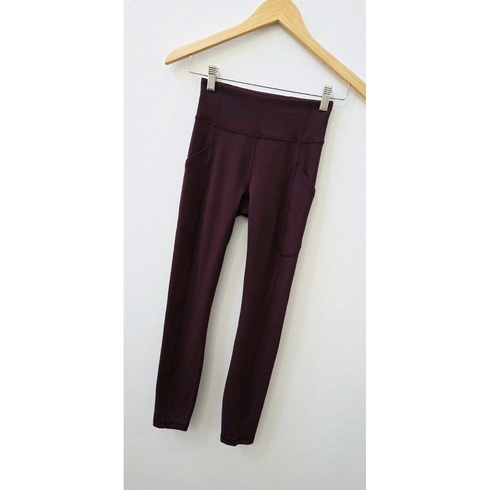 Lululemon Invigorate High-Rise Leggings 25" Women's Size 2 Pockets - Picture 2 of 8